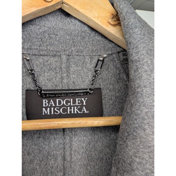 Badgley Mischka Wool Blend Blazer Coat Grey - Picture 7 of 7